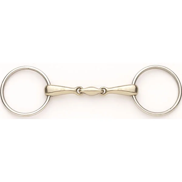 Ovation German Silver Snaffle with Stainless Rings