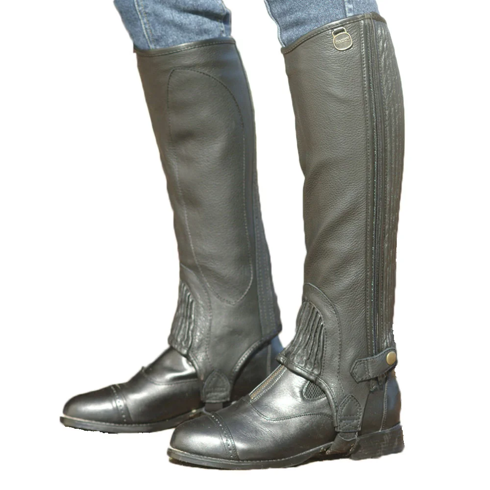 Ovation Premium Top Grain Leather Ribbed Half Chap