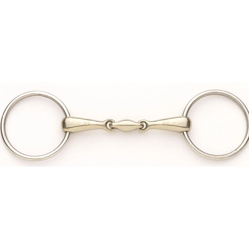 OV German Silver Snaffle 18mm with Stainless Rings