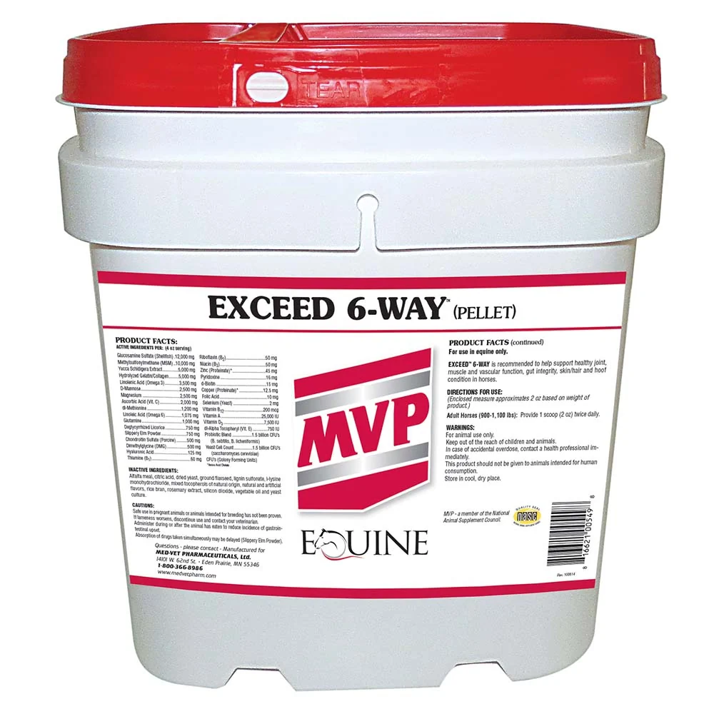 MVP Exceed 6-Way Pellets 50lbs