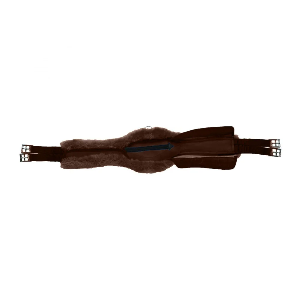 EA Mattes Contoured Long Girth w/ Sheepskin Cover