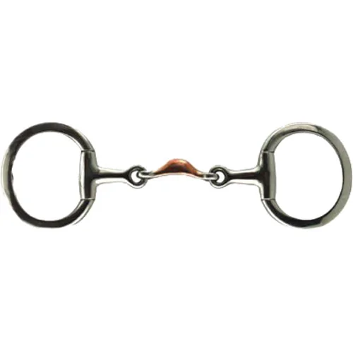 Centaur Copper Quarter Moon Eggbutt Snaffle - 5 inch