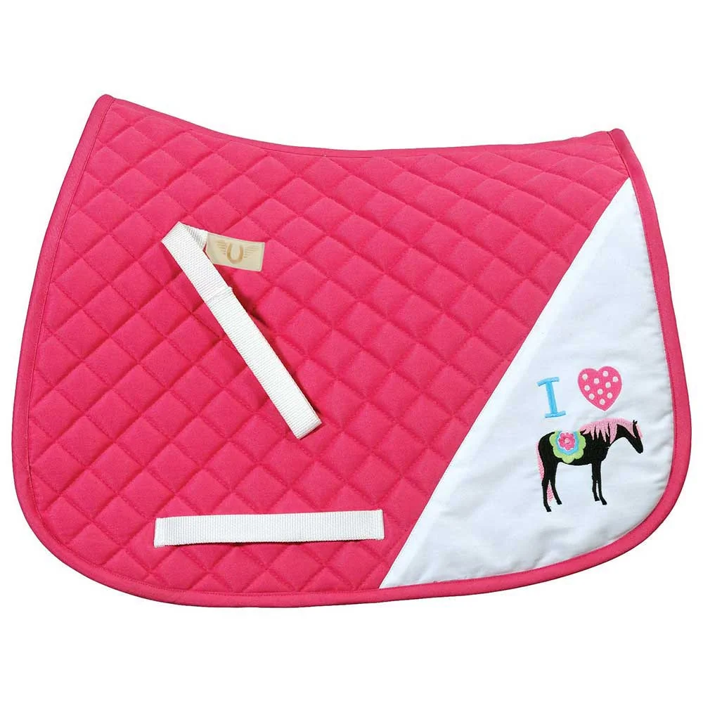 Tuff Rider I Heart Pony Girl Saddle Pad