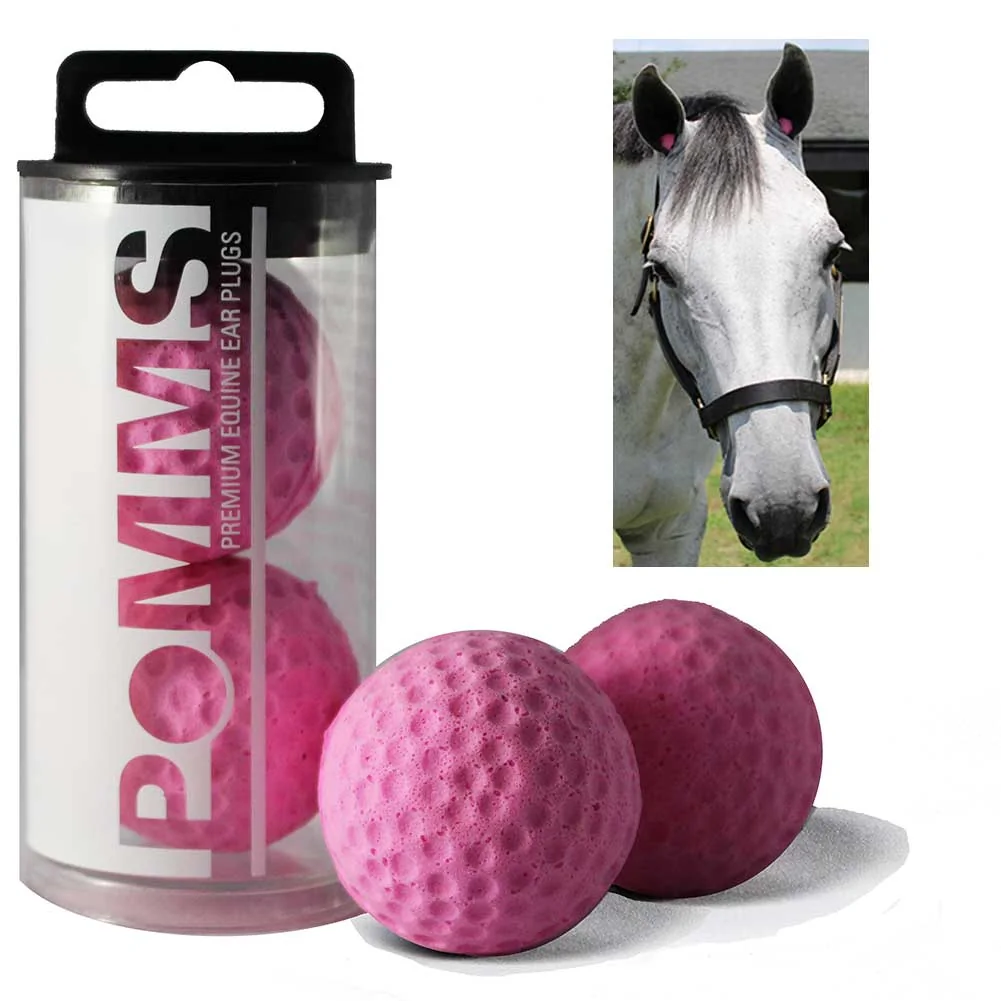 Pomms Premium Pink Equine Ear Plugs