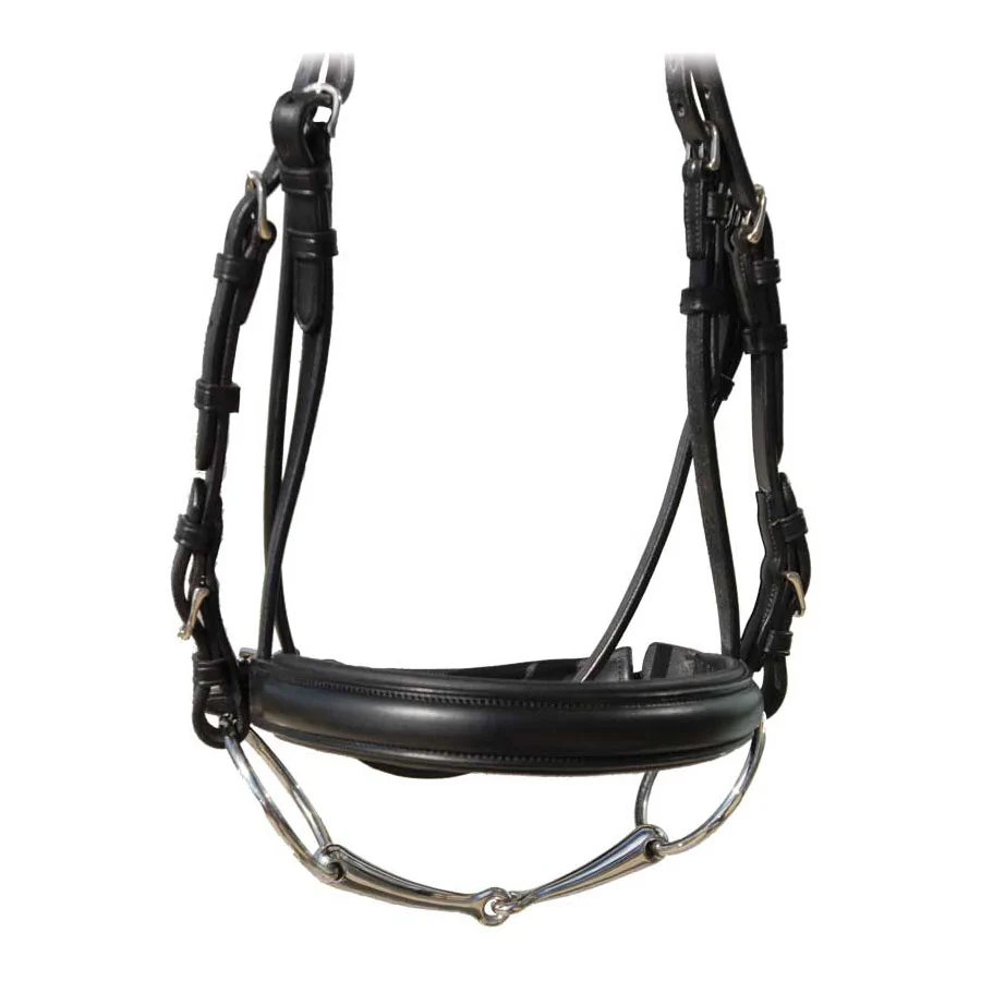 Vespucci Plain Raised Noseband with Crank