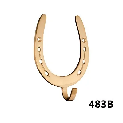 Burlingham Brass Hook with Horseshoe