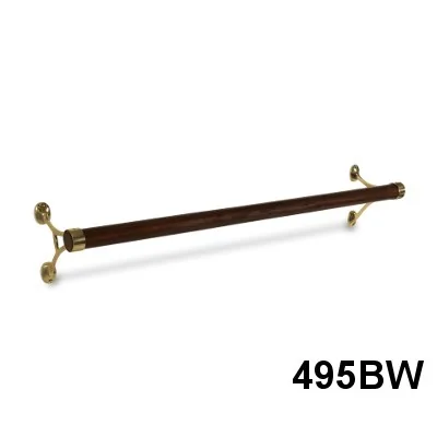 Burlingham Brass w/ Wood Blanket Bar