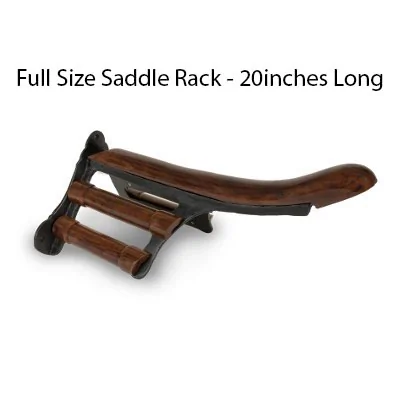 Burlingham Cast Iron w/Wood Saddle Rack