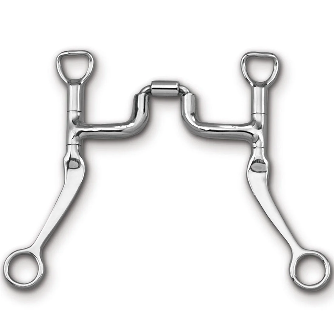 Myler Flat Shank Sweet Iron Correction Port Barrel
