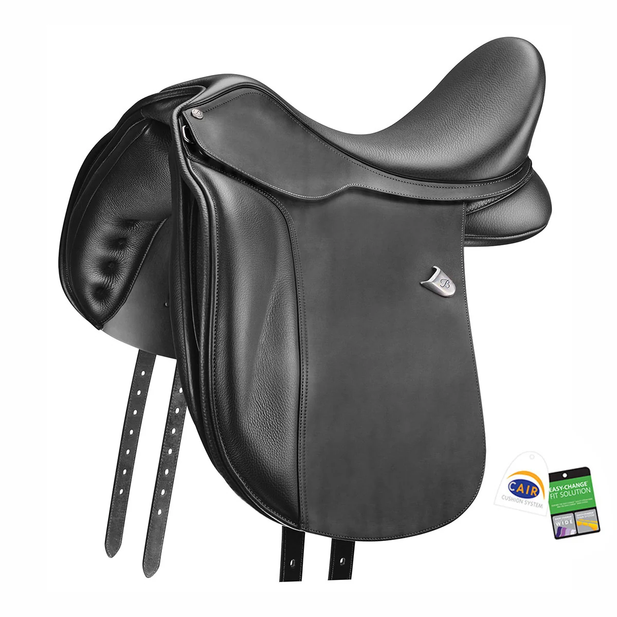 Bates WIDE Dressage+ Saddle w/ Luxe Leather