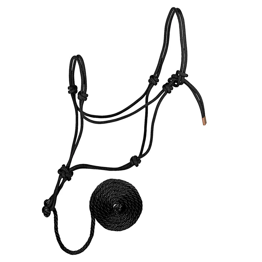 Diamond Braid Rope Halter with Lead