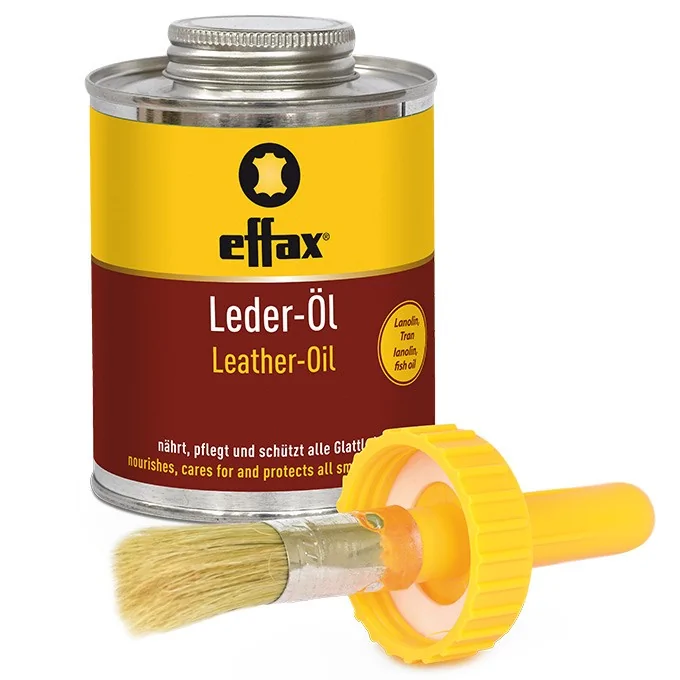 Effax Leather Oil with Brush - 475 mL