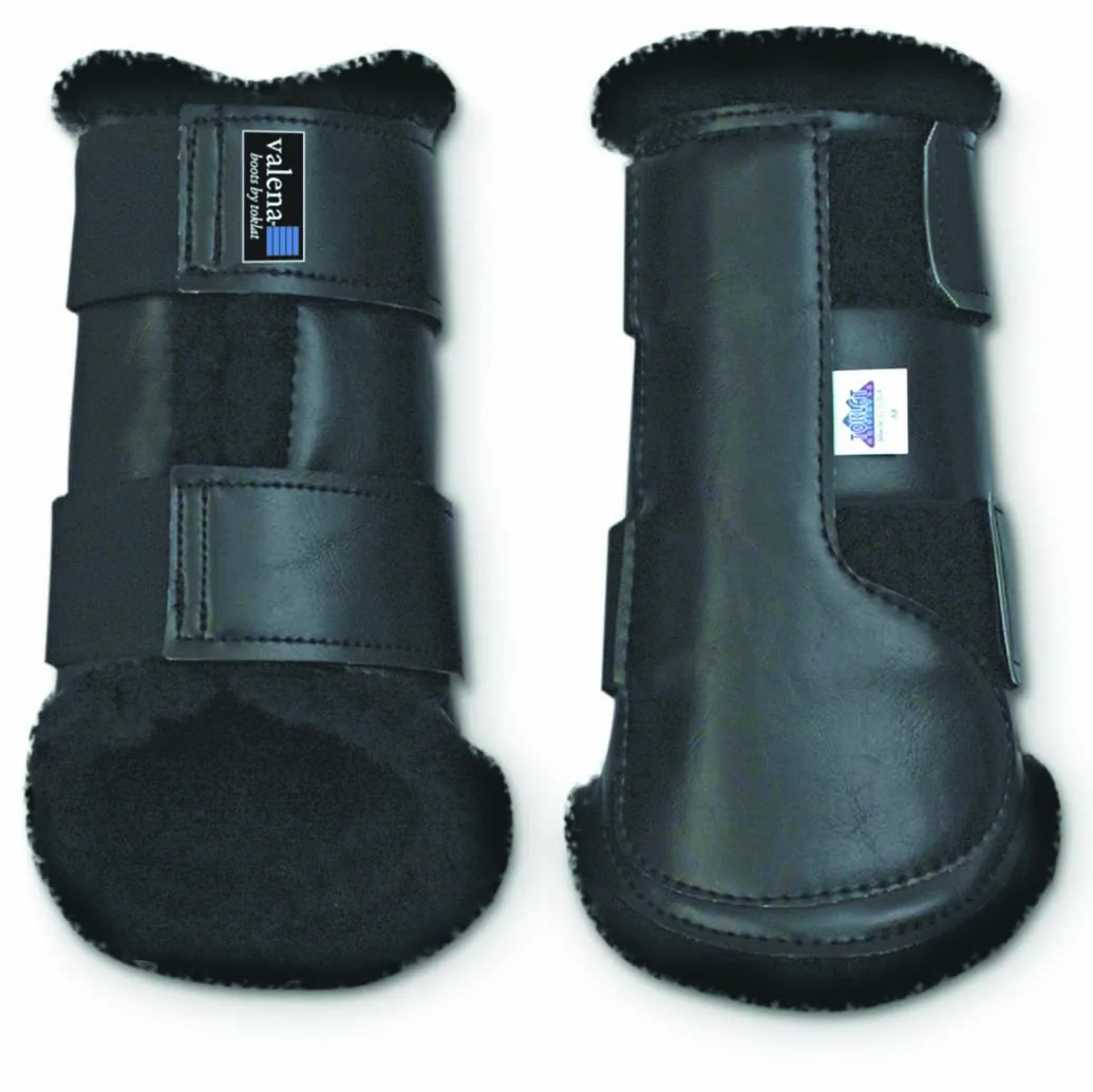 Valena Frnt Boots with Woolback Lining - BLK/BLK FLEECE\XL