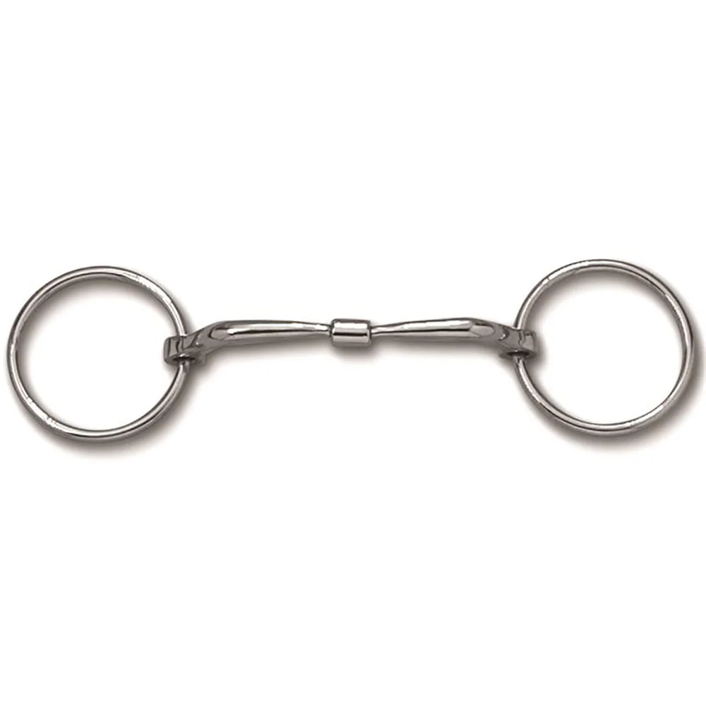 Myler Loose Ring Wide-Barrel Copper-Inlay Snaffle