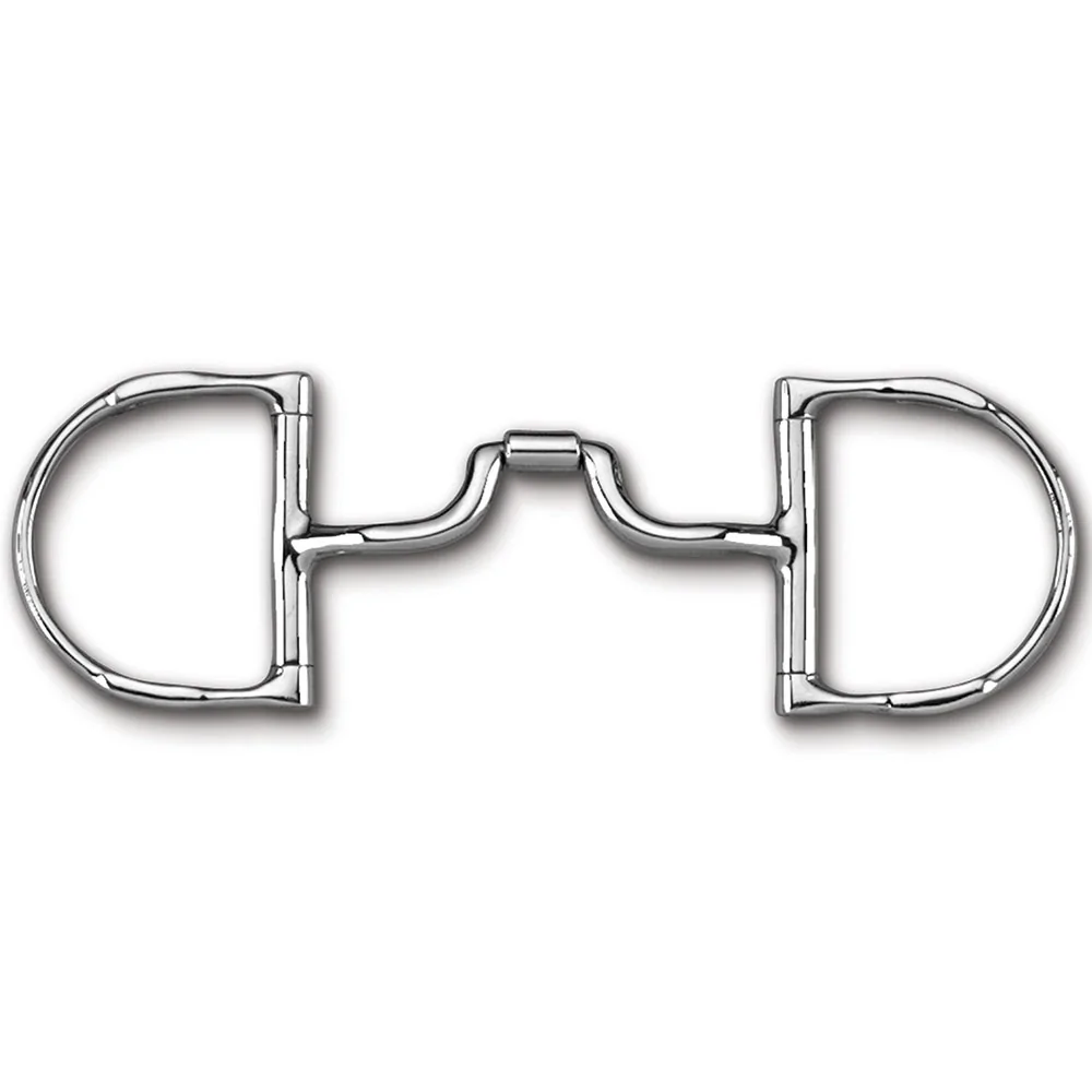 Myler Low-Port Narrow Copper Inlay Dee w/Hooks 5in