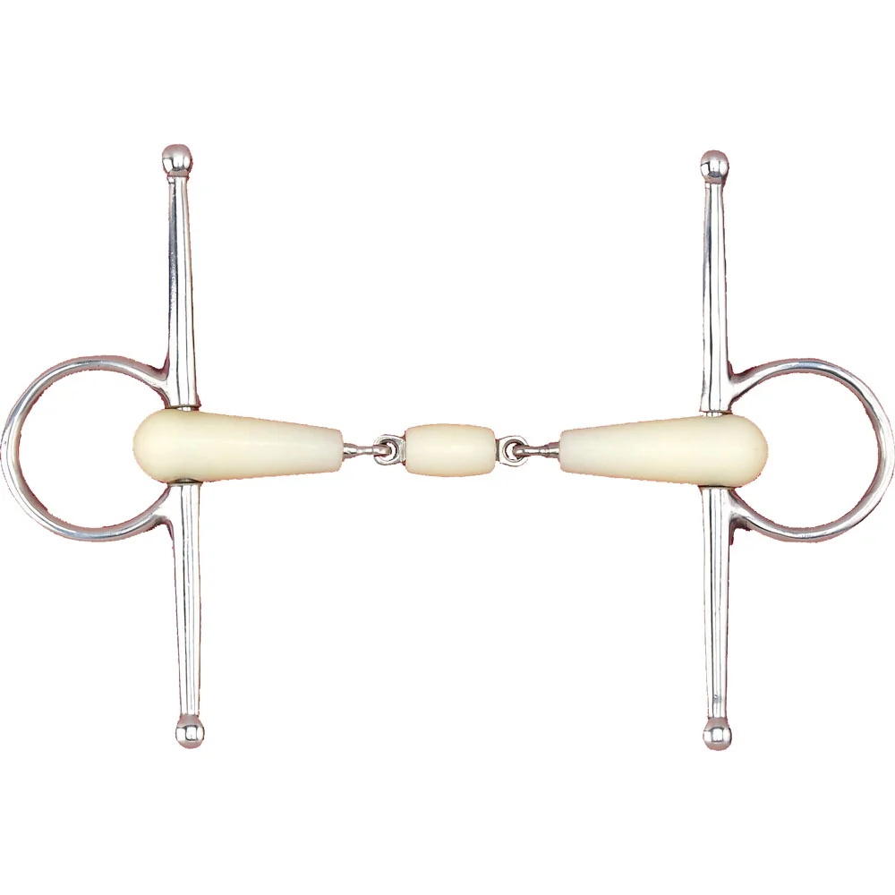 Happy Mouth Double Jointed Roller Full Cheek Snaffle