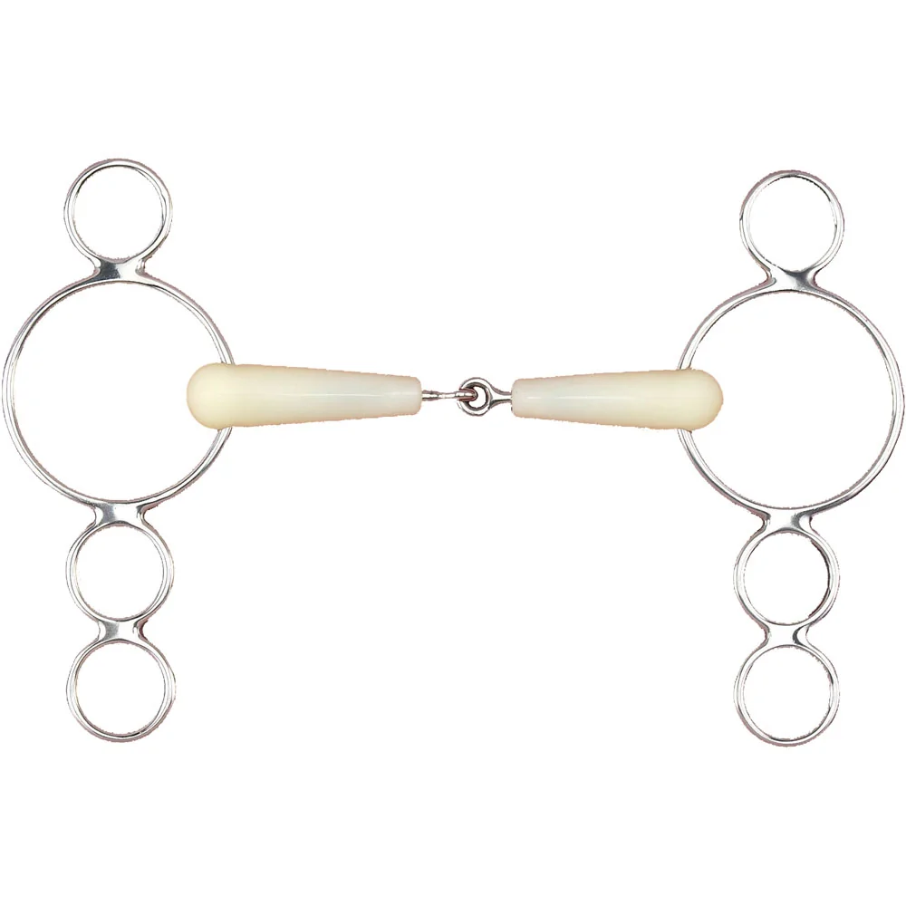 Pessoa 3 Ring Jointed Gag Bit