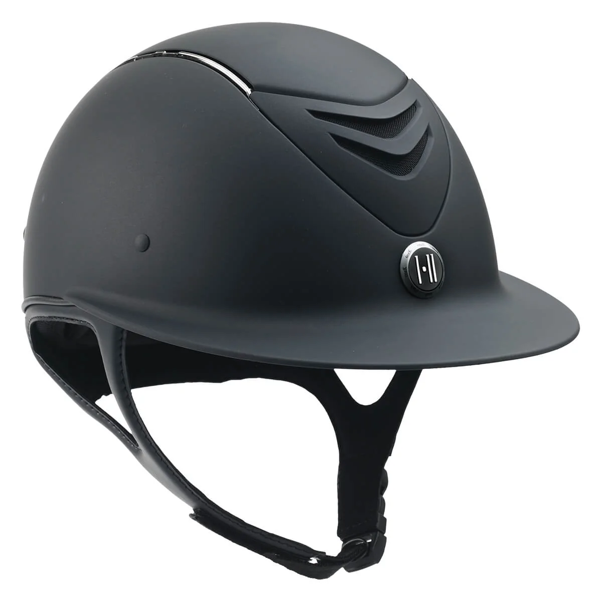 One K Defender Avance Chrome Stripe Helmet-Wide Brim