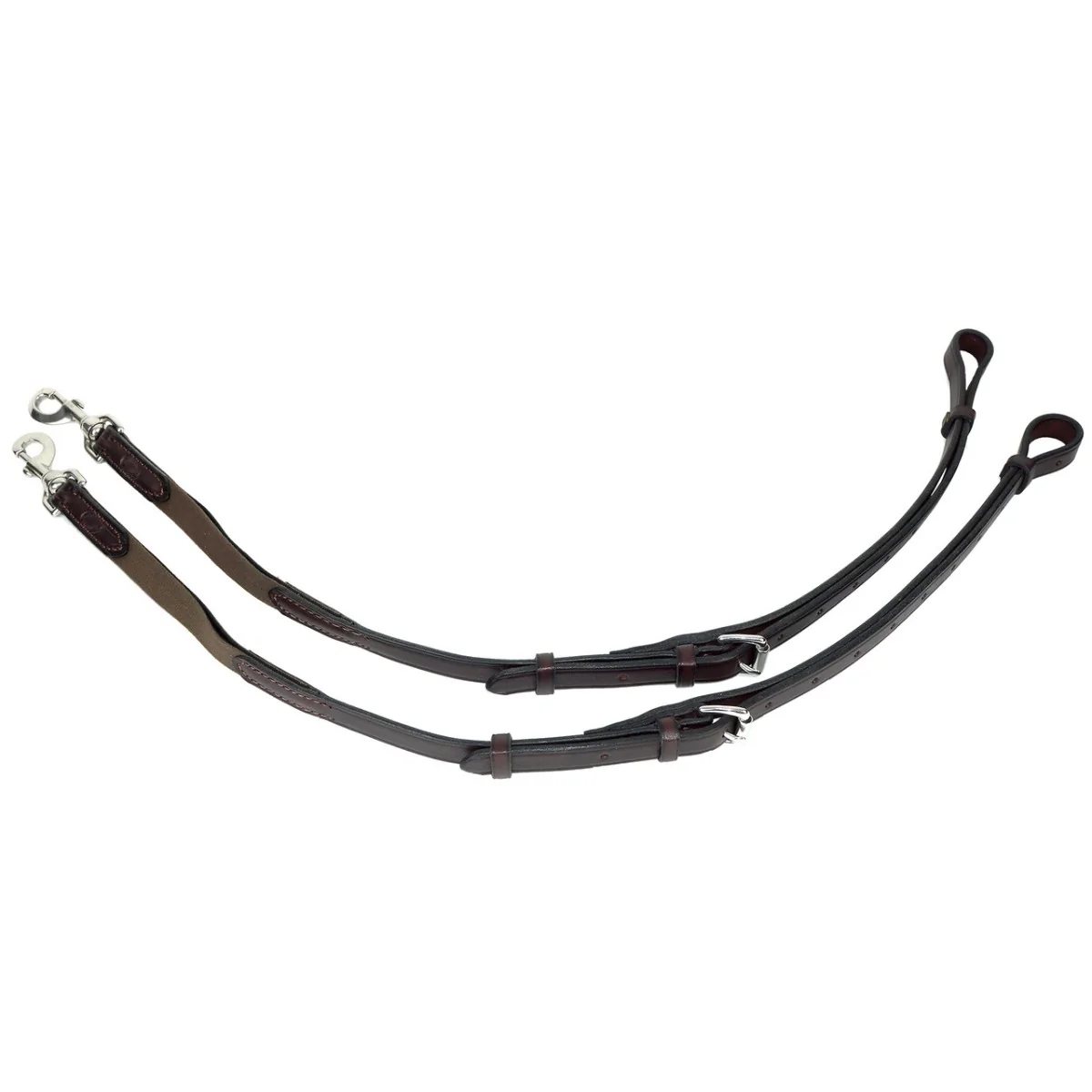 Nunn Finer Leather Side Reins with Elastic - Pony