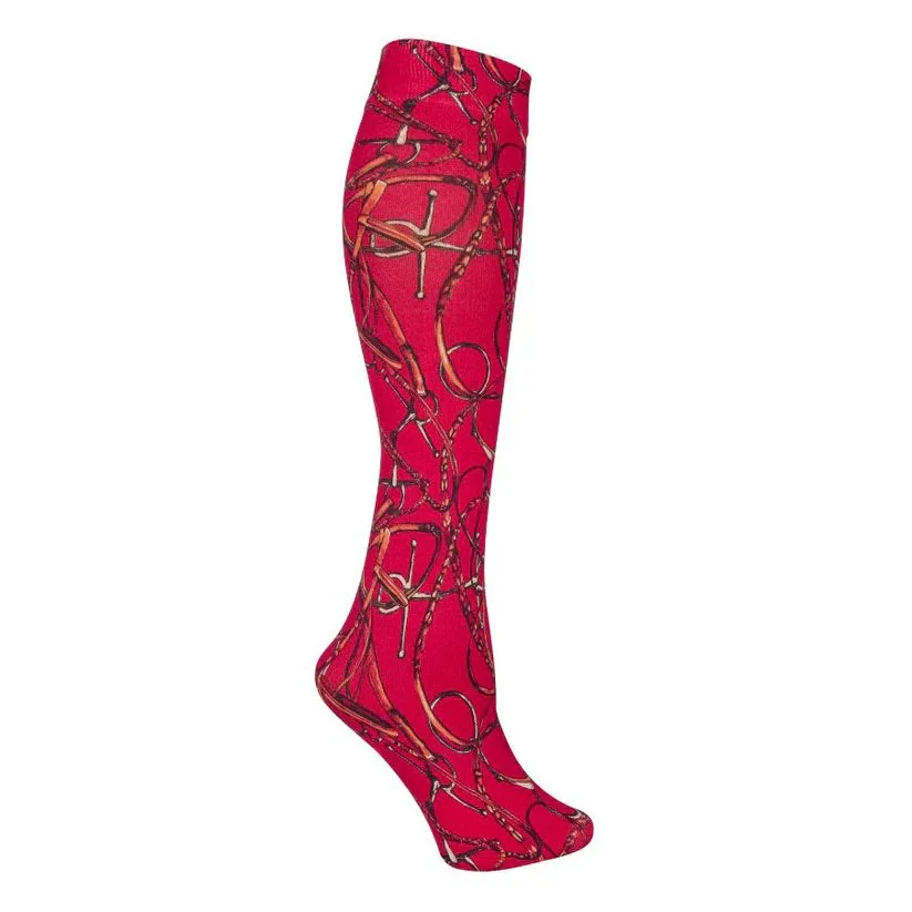 AWST Int'l Lila Snaffle Bridles Socks Red
