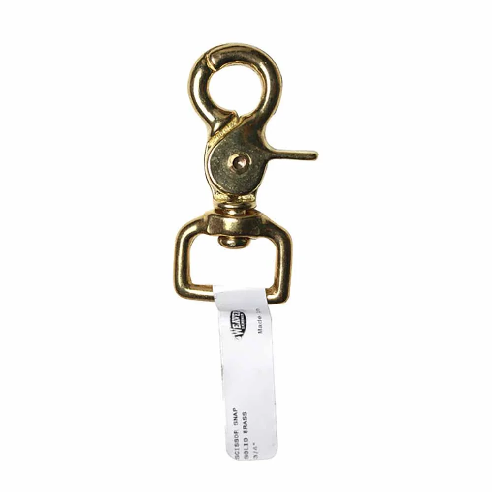 Brass Square Scissor Snap