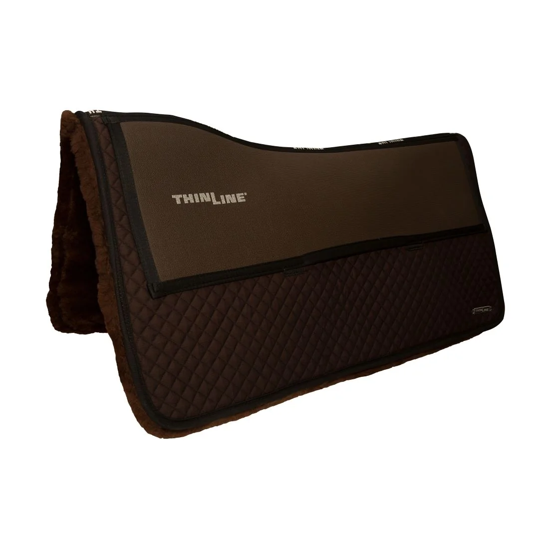 Thinline Woven Wool Sheepskin Square Western Comfort Pad