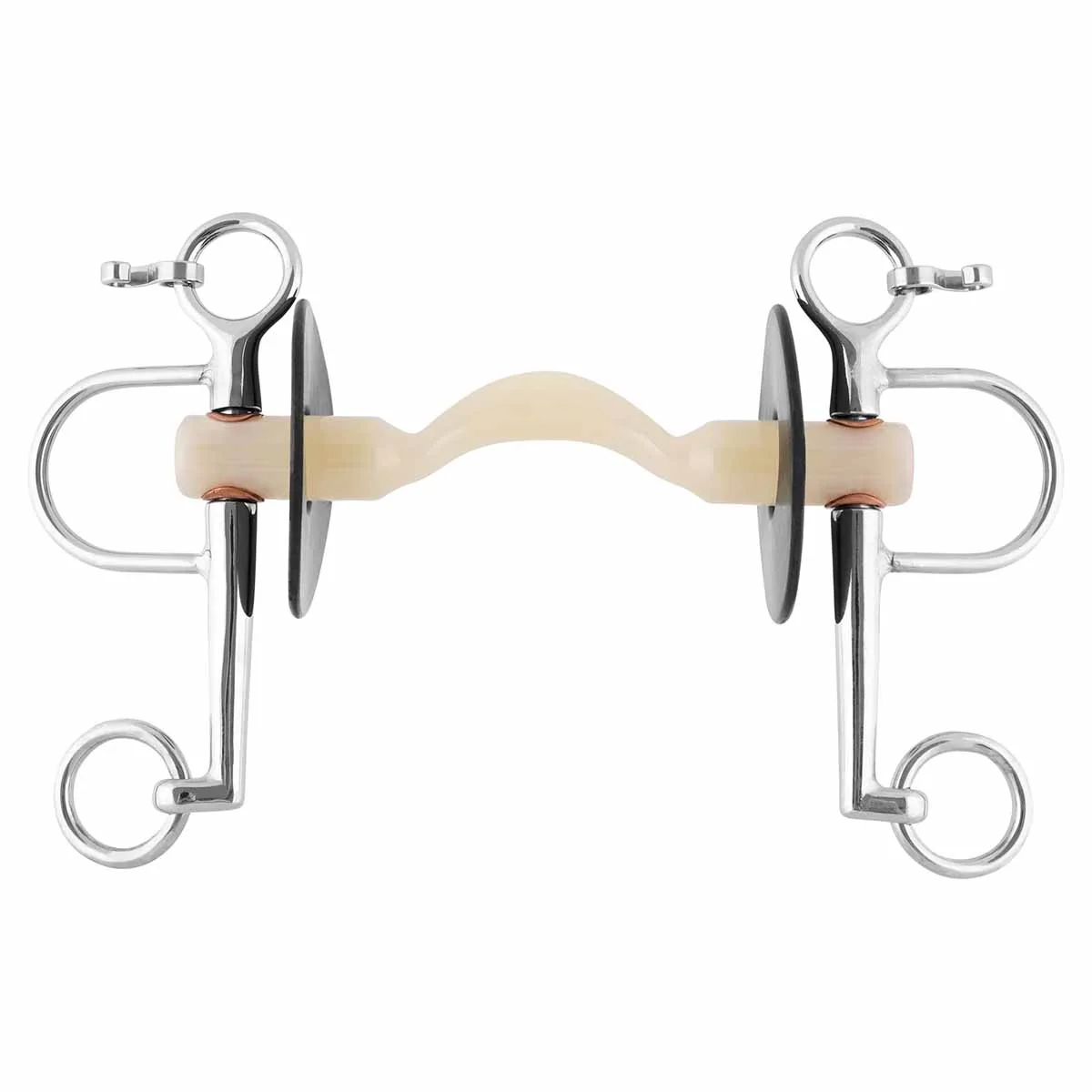 Herm Sprenger Nathe Ported Soft Mullen Mouth Pelham 20mm with Long Cheeks