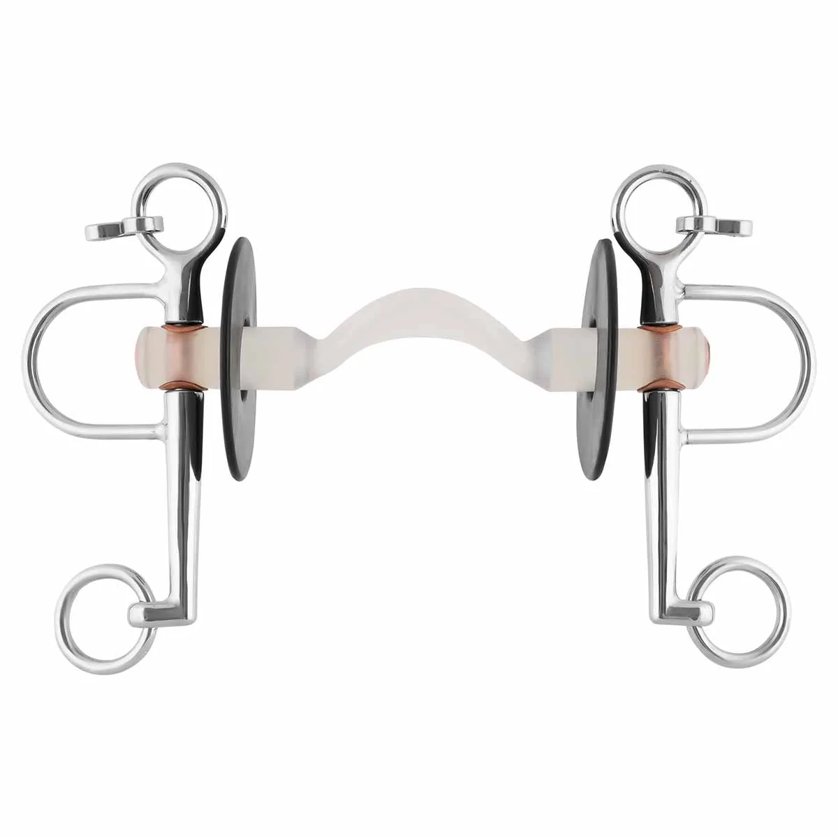 Herm Sprenger Nathe Ported Hard Mullen Mouth Pelham 20mm with Long Cheeks