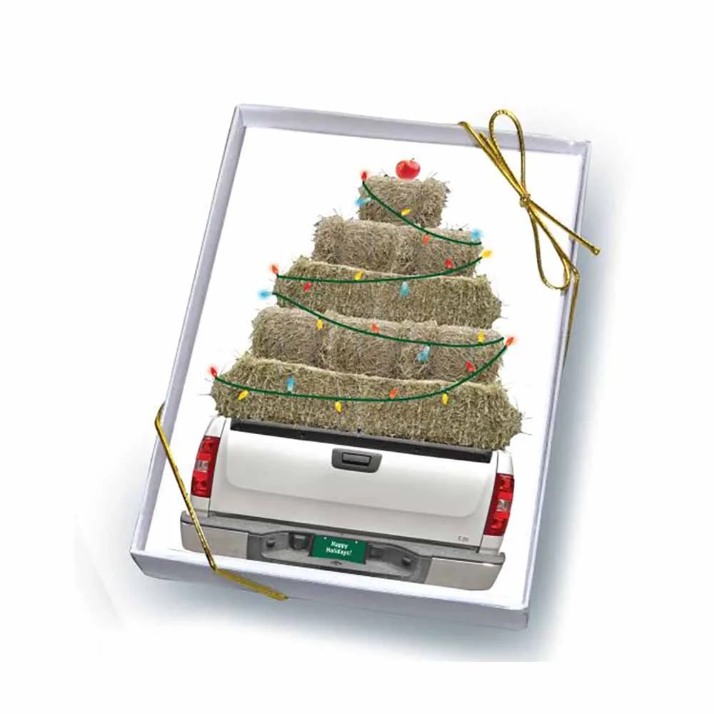 Christmas Card Box of 8: Hay Truck