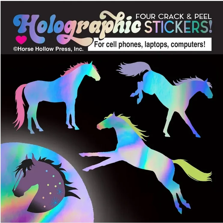 Holographic Sticker Sheet: Horses
