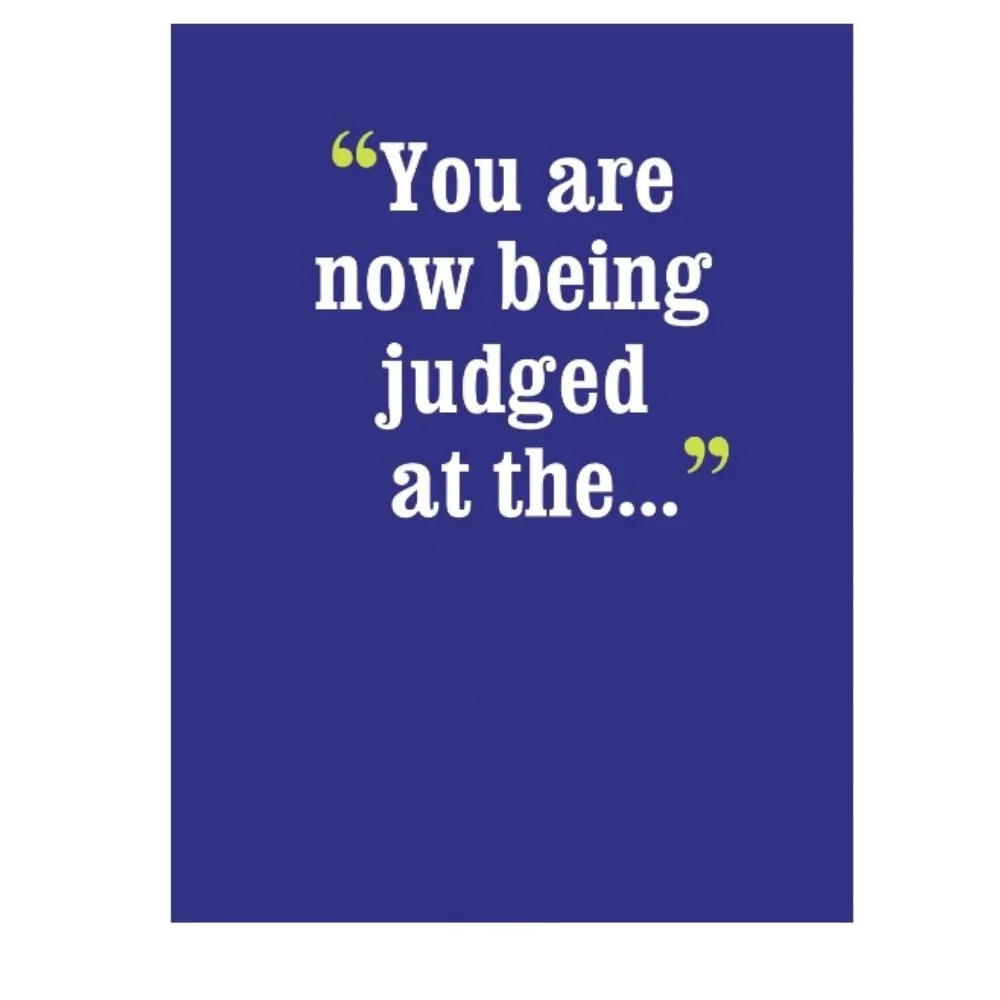 Birthday Card: Judged