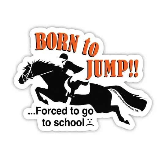 3-inch Sticker: Born to Jump