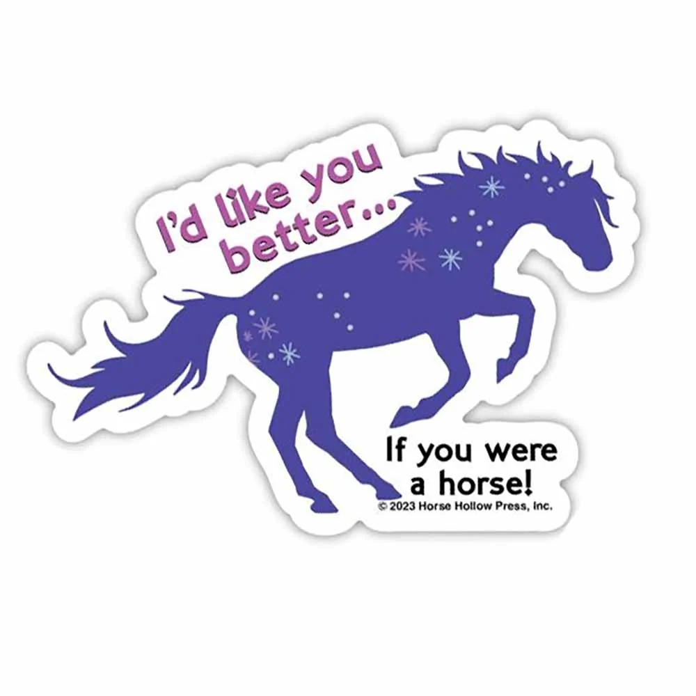 3-inch Sticker: Like Horse Better