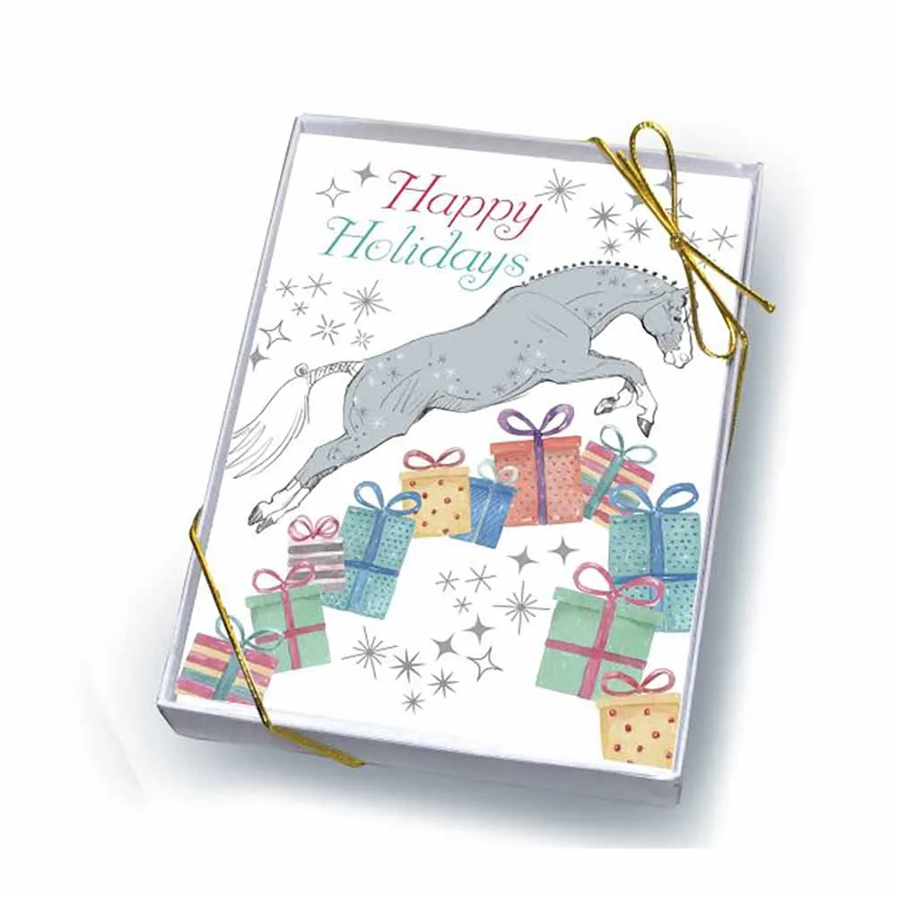Christmas Card Box of 8: Dapple Gray Jumper