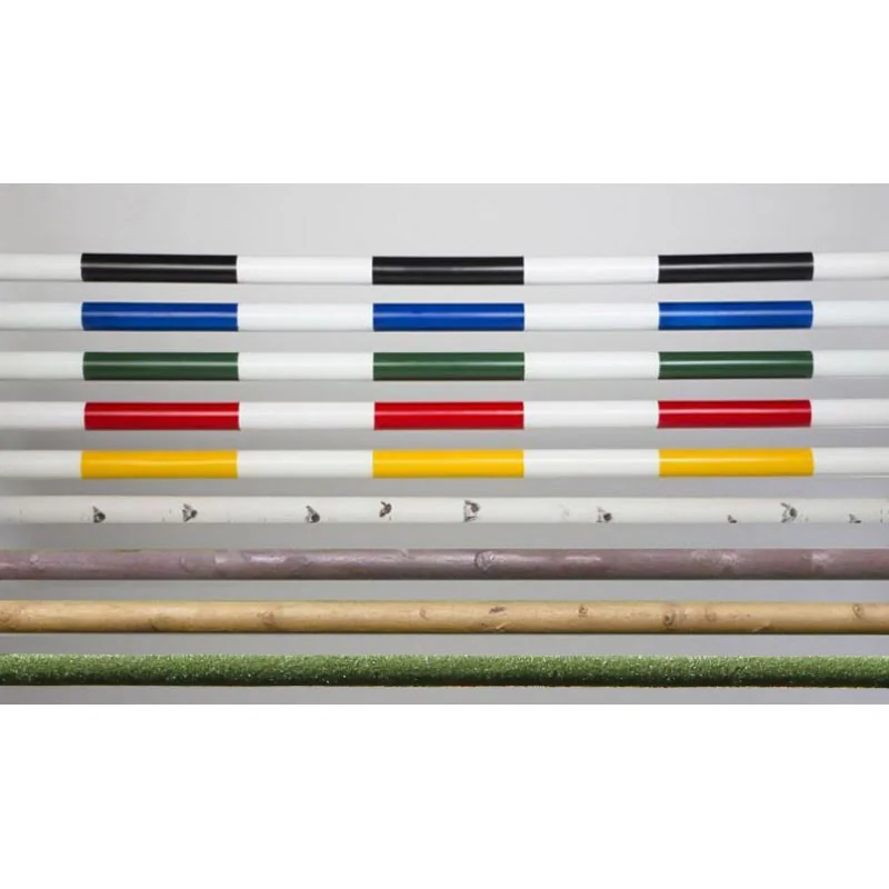 Burlingham Striped and Natural Pole Sets