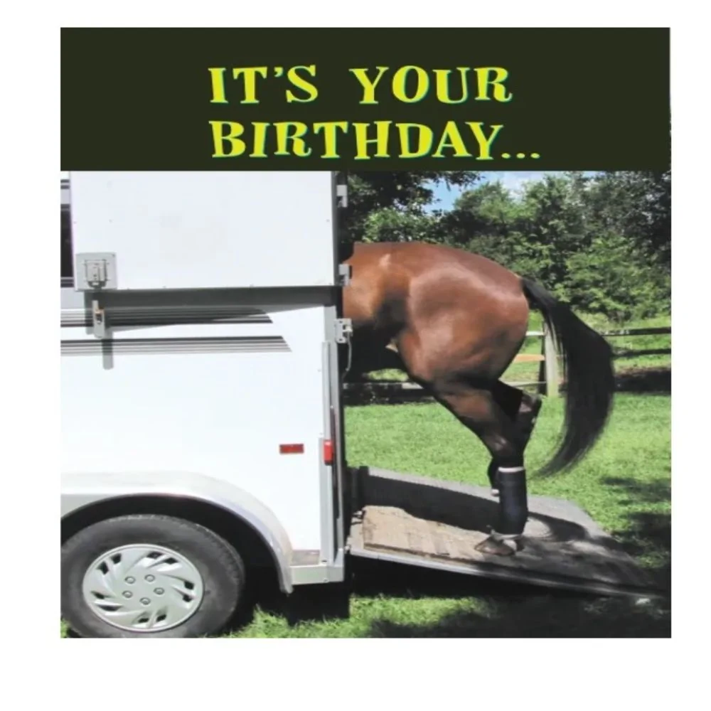 Birthday Card: Trailer Loading