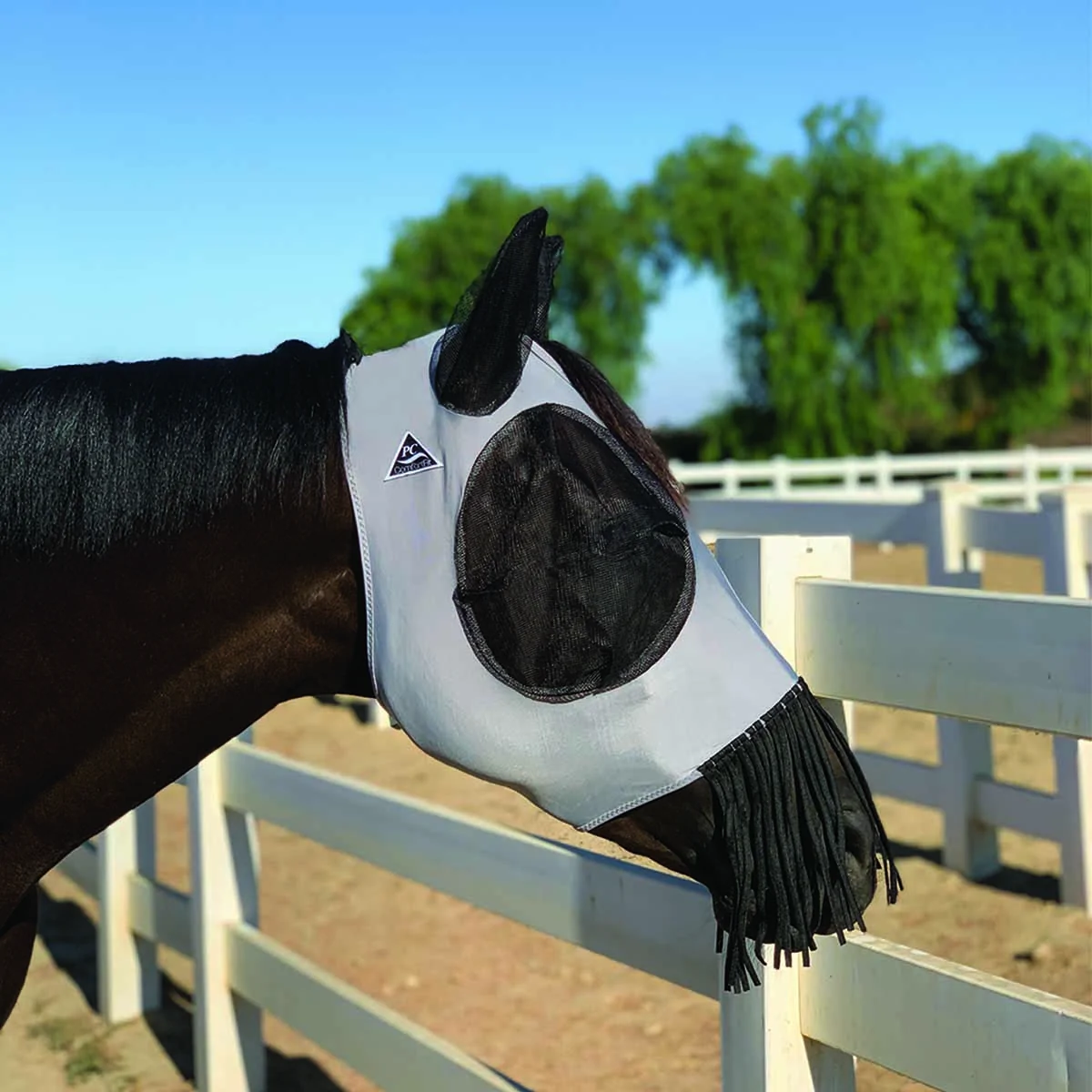 Professional's Choice Lycra Fly Mask with Fringe