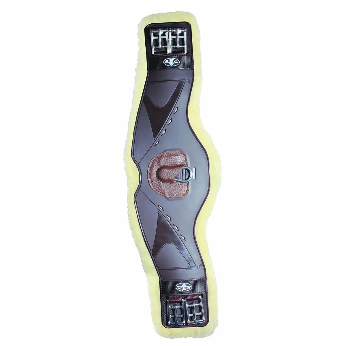 Professional's Choice Contoured Fleece Lined Monoflap Girth