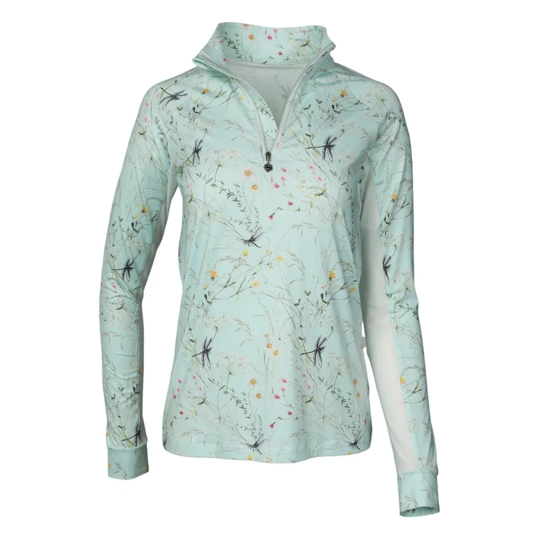 Dapplebay Dragonfly Meadow 1/4 Zip Riding Top