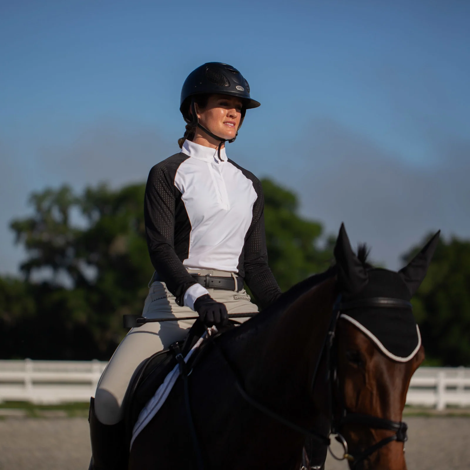 Equinavia Sara Womens Perforated Long Sleeved Show Shirt