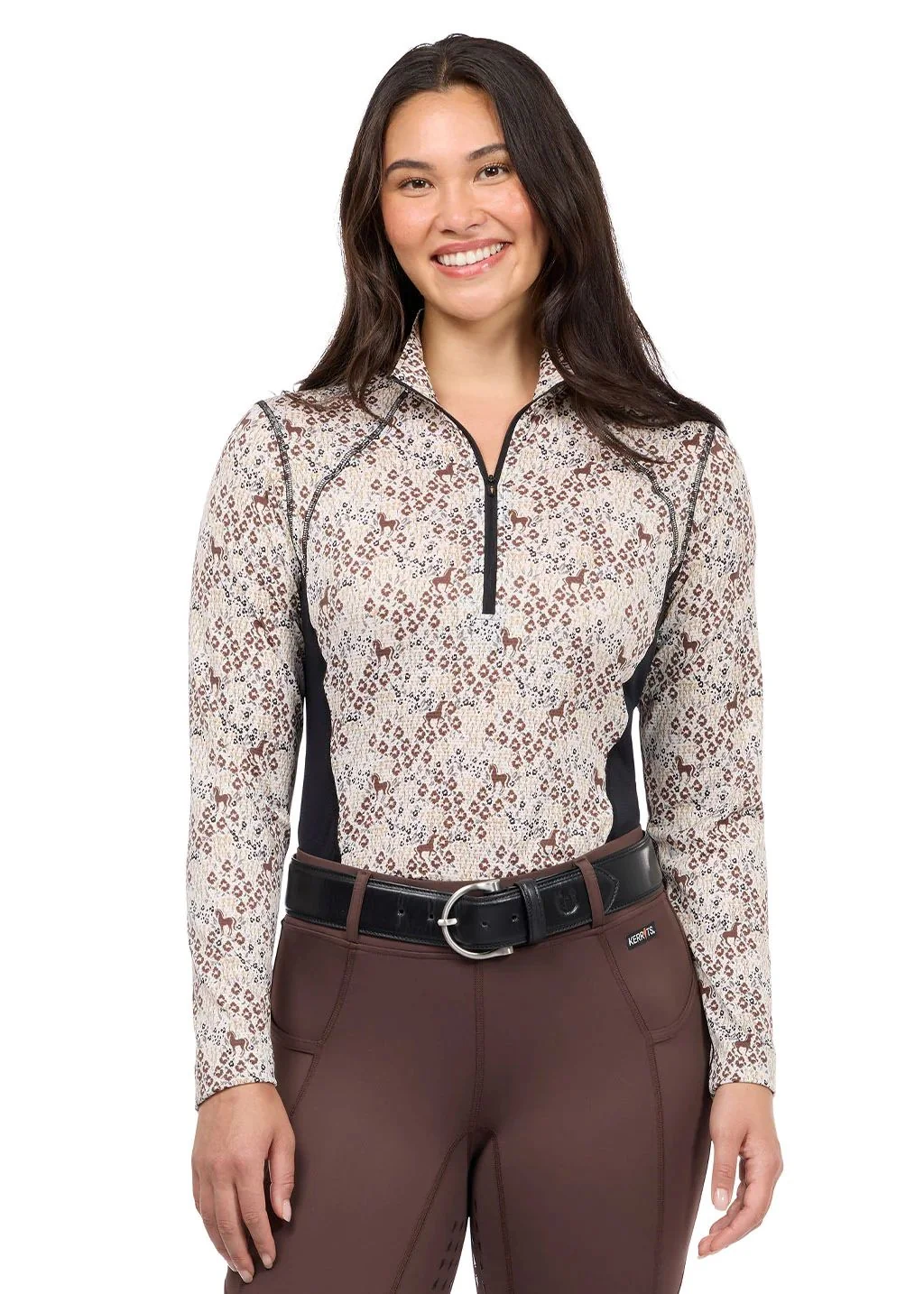 Kerrits Equibreeze Ice Fil Long Sleeve Shirt - Print