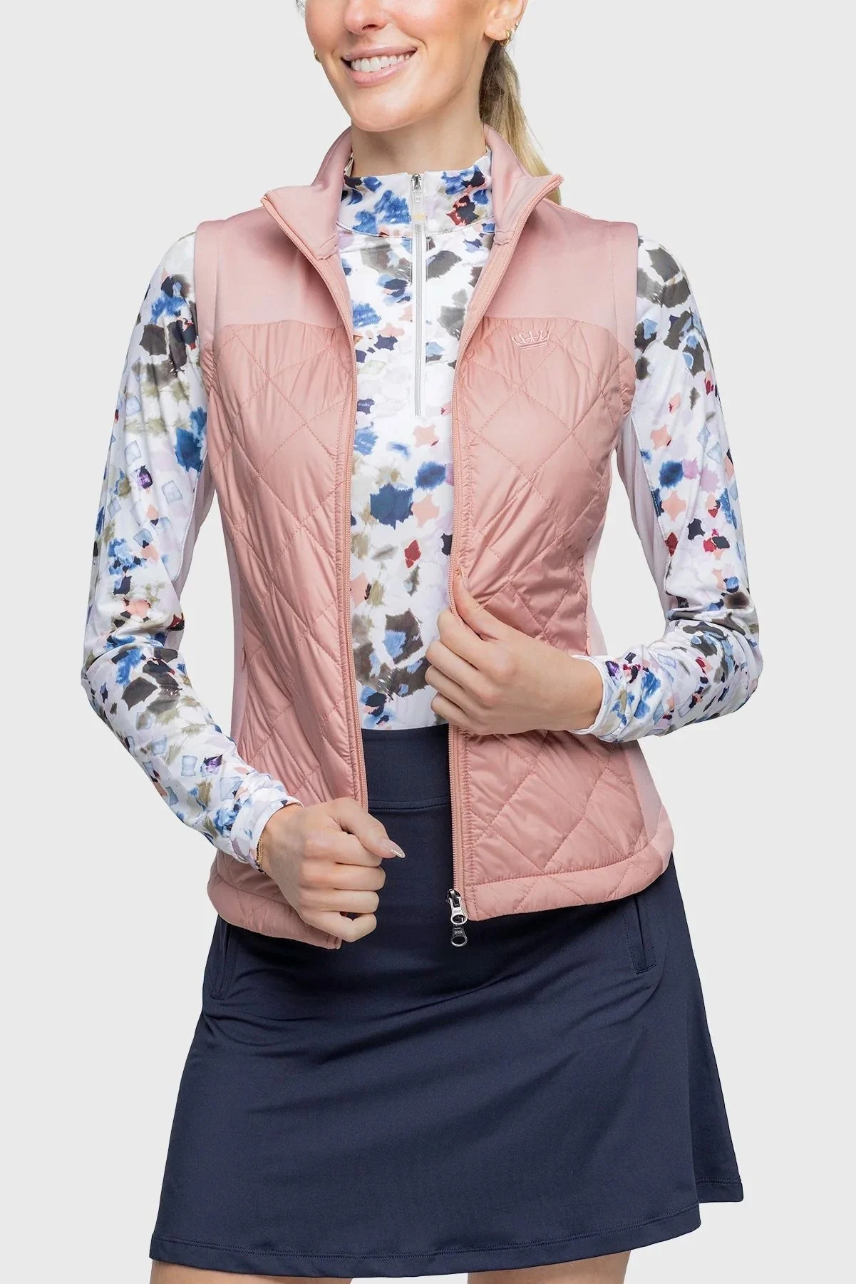 Kastel Quilted Front Full Zip Vest