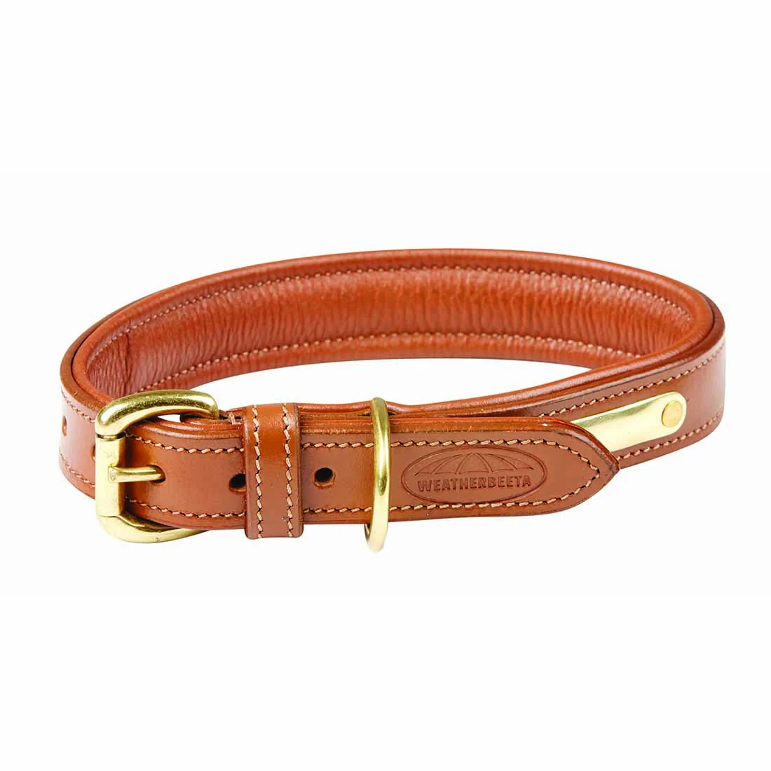 WeatherBeeta Padded Leather Dog Collar