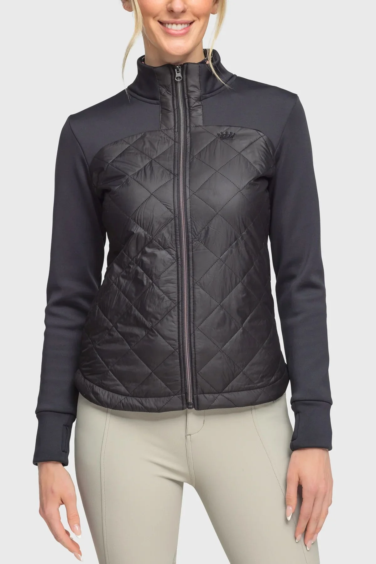 Kastel Quilted Front Full Zip Jacket