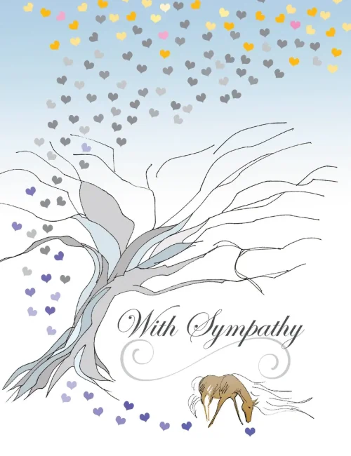 Sympathy Card: Tree of Hearts