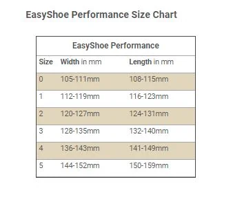 Easyshoe_performance_size_chart