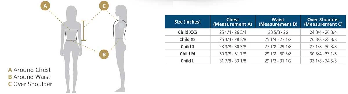 OvationBodyProtectorSizingChildren