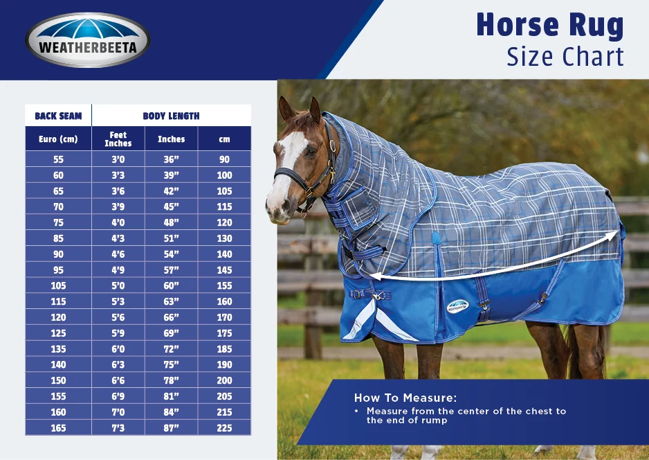 WeatherBeetaHorseRugSizeChart