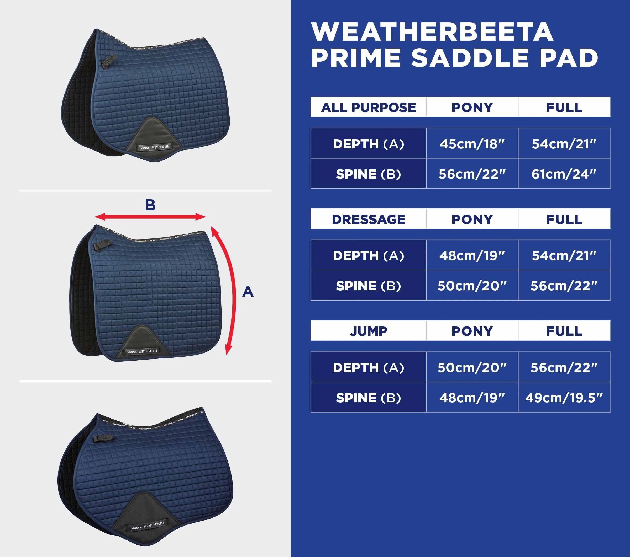 weatherbeeta_saddle_pad_size_chart