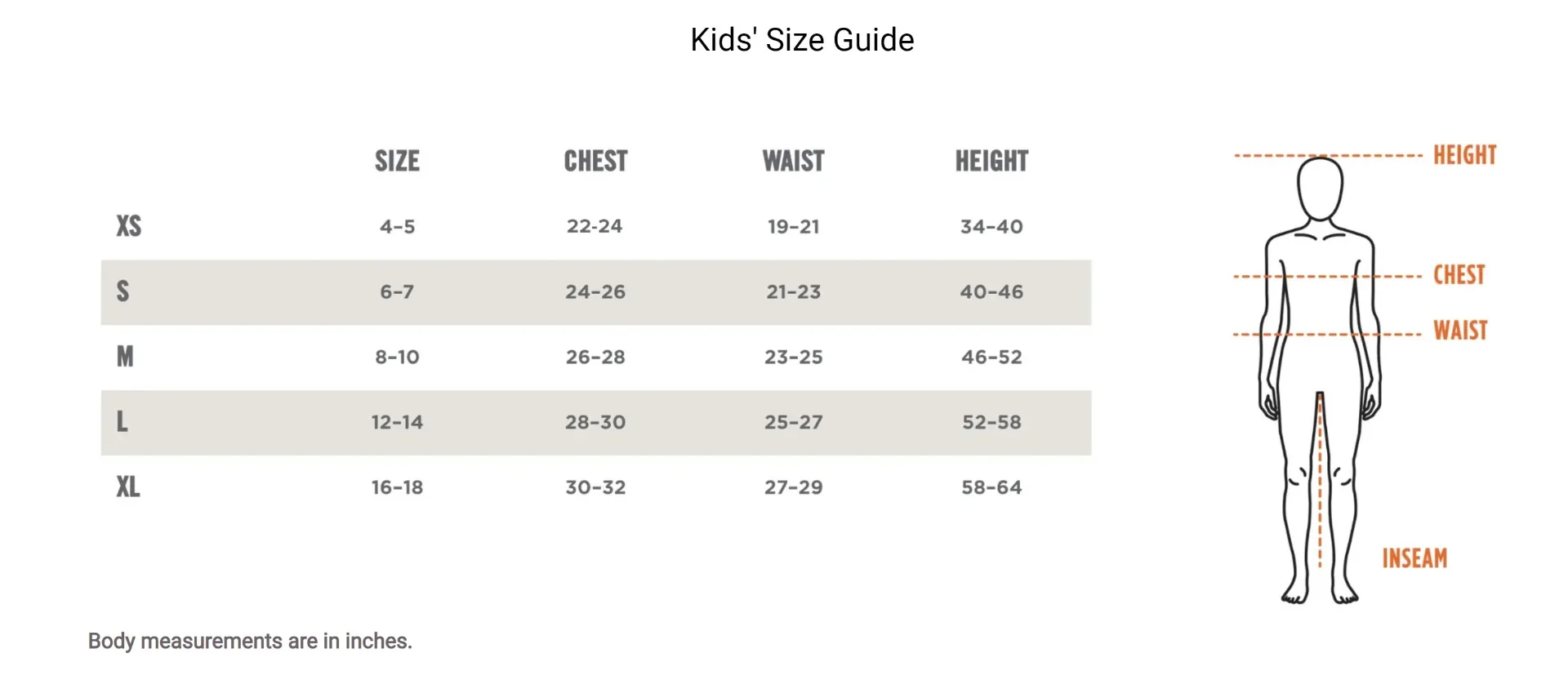 kerrits_kids_size_chart